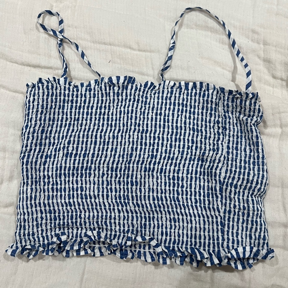 Stretchy crop top tank top
